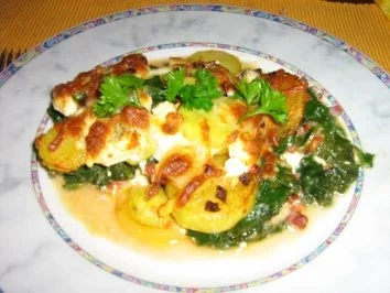 Spinat-Kartoffel-Lasagne - Rezept