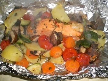 Lachspäckchen - Rezept