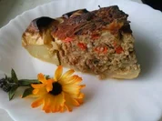 Patisson gefüllt mit Champignon-Kräuterhackfleisch - Rezept