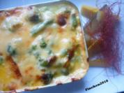 Lachs-Gemüseschiffchen mit Ingwer-Käse überbacken - Rezept