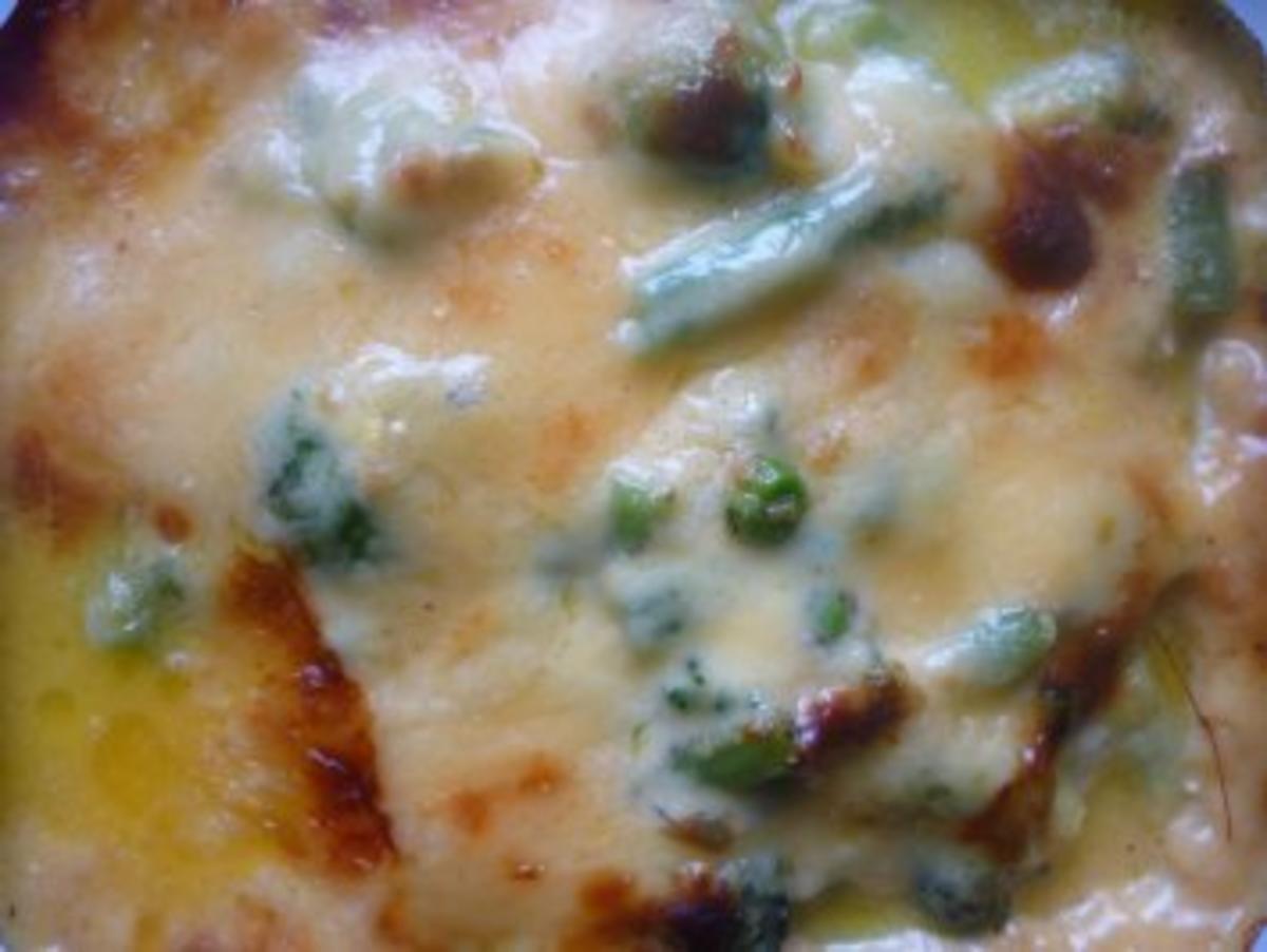 Lachs-Gemüseschiffchen mit Ingwer-Käse überbacken - Rezept - Bild Nr. 3