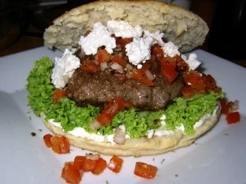 Focaccia-Burger - Rezept