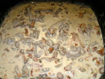 Rezept: Kalbsgeschnetzeltes mit Pfifferlingen Bild Nr. 4 Kalbsgeschnetzeltes mit Pfifferlingen - Rezept - Bild Nr. 4