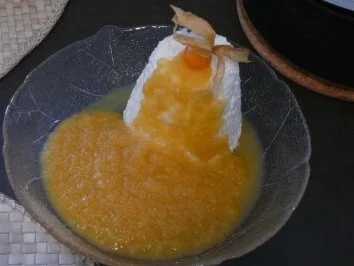 Rezept: Dessert : Resteverwertung...Milchreis mit Apfelmus Dessert : Resteverwertung...Milchreis mit Apfelmus - Rezept