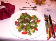 Gänseleber auf Feldsalat mit marinierten Weintrauben - Rezept