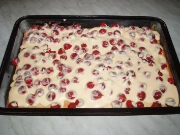 Rezept: Kirschkuchen mit Schmandguss Bild Nr. 3 Kirschkuchen mit Schmandguss - Rezept - Bild Nr. 3