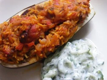 Orientalische Auberginen - Rezept