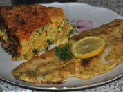 Reiskuchen mit Zucchini und Rucola - Rezept