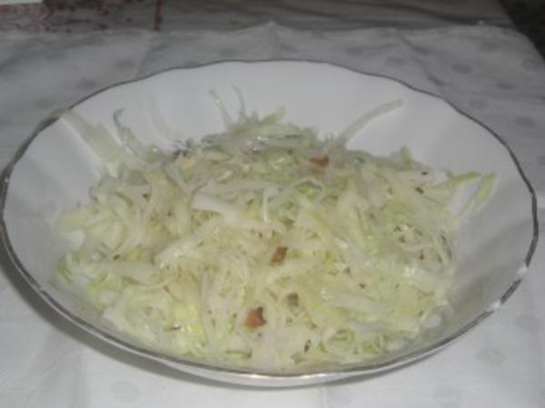 Warmer Krautsalat (Weißkohl) - Rezept mit Bild - kochbar.de
