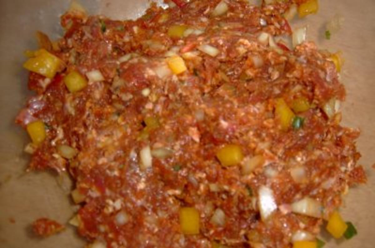 FLEISCH: Meine Gemüse/ Käse/ Rindfleisch Frikadellen - Rezept