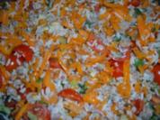 Hack : Reis - Möhren - Hackpfanne - Rezept
