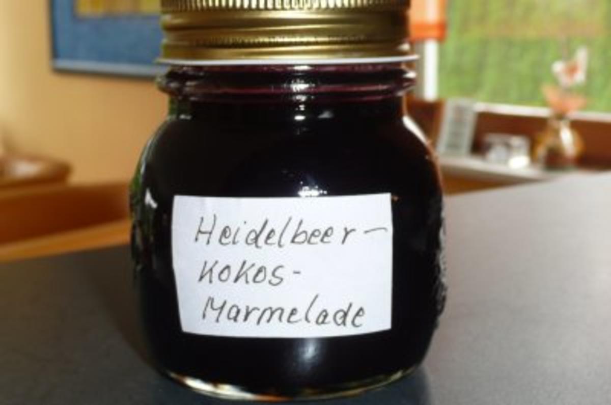 Marmelade: Heidelbeer - Kokos - Orangen - Rezept