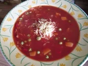Tomaten-Reis-Suppe - Rezept