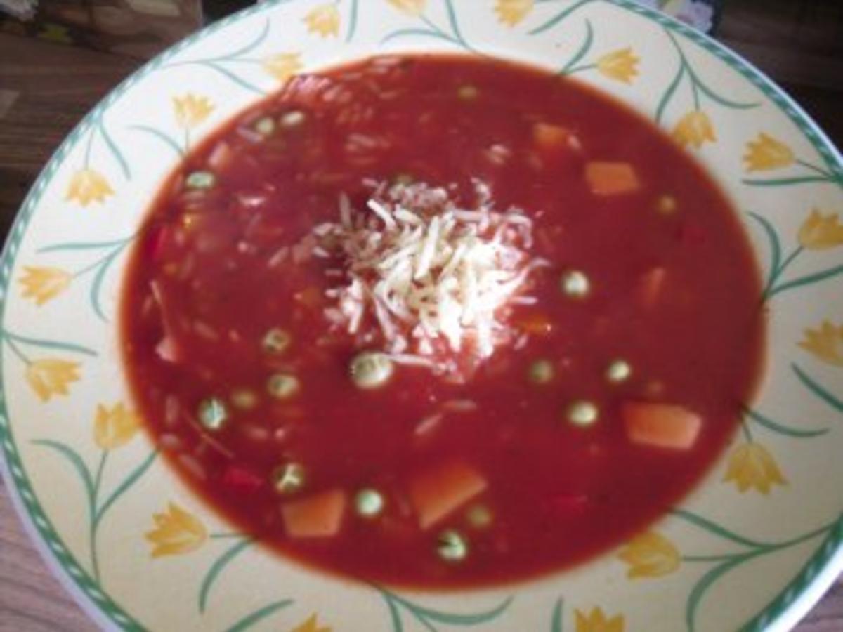 Tomaten-Reis-Suppe - Rezept mit Bild - kochbar.de