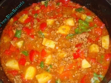 Rezept: Eintöpfe: Bunter Hackfleischeintopf Bild Nr. 2 Eintöpfe: Bunter Hackfleischeintopf - Rezept - Bild Nr. 2
