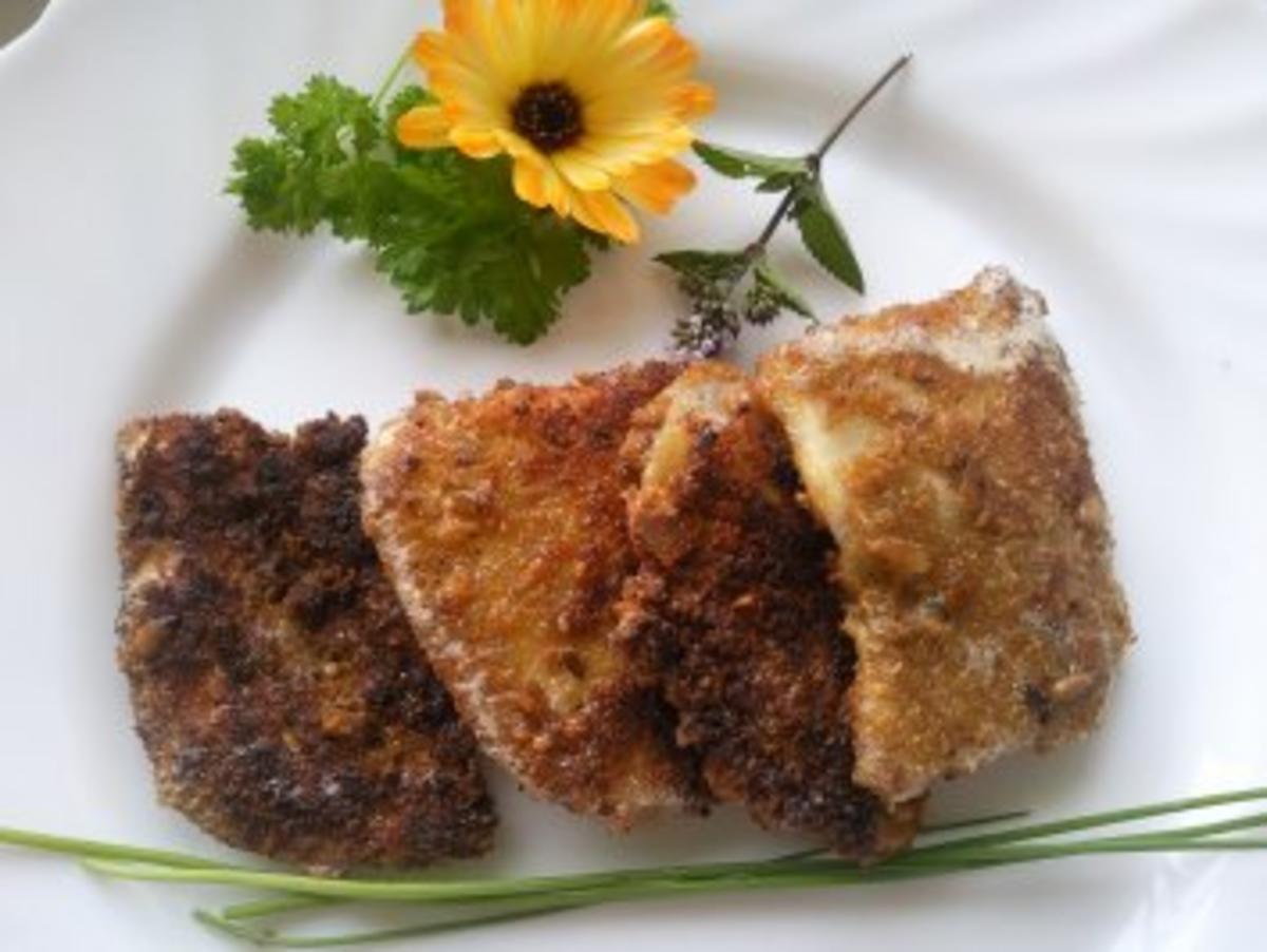 Bilder für Patissonschnitzel Reste vom Patisson gefüllt mit Champignon-Kräuterhackfleisch - Rezept