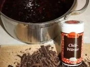 Aufstrich, süß: Brombeer-Schokoladen-Sirup mit Chili - Rezept - Bild Nr. 3