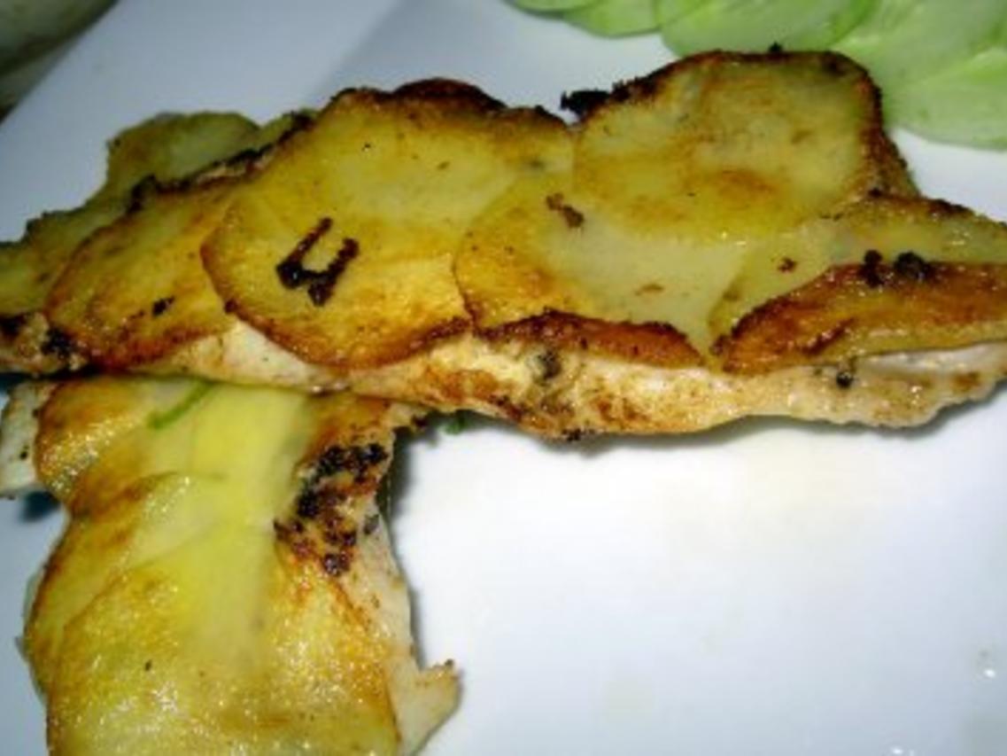 Rotbarschfilet mit Kartoffelschuppen - Rezept - kochbar.de