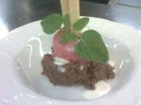 Rezept: Zwetschgensorbet mit warmen Schokoladen-Couscous. Bild Nr. 2 Zwetschgensorbet mit warmen Schokoladen-Couscous. - Rezept - Bild Nr. 2