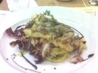 Tilapiafilet mit Birne und Gorgonzola gratiniert - Rezept
