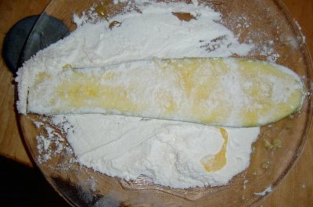 VORSPEISE:  gebratene Zucchinischeiben zweierlei Art - Rezept - Bild Nr. 3
