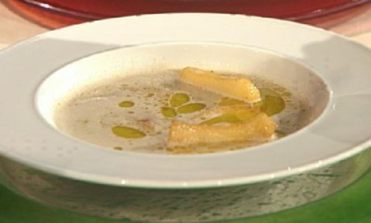 Maronensuppe mit karamellisiertem Chiliapfel á la Kleeberg - Rezept