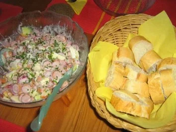 Apfel-Meerrettich-Wurstsalat (Wienerle) - Rezept - Bild Nr. 4