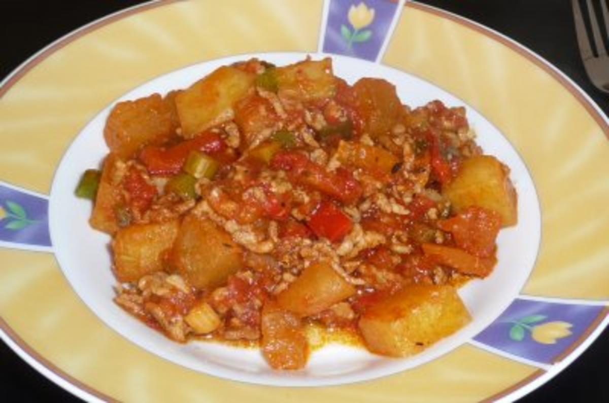 Pfannengericht: Kartoffel, Hack und Gemüse - Rezept - kochbar.de Pfannengericht: Kartoffel, Hack und Gemüse - Rezept - kochbar.de