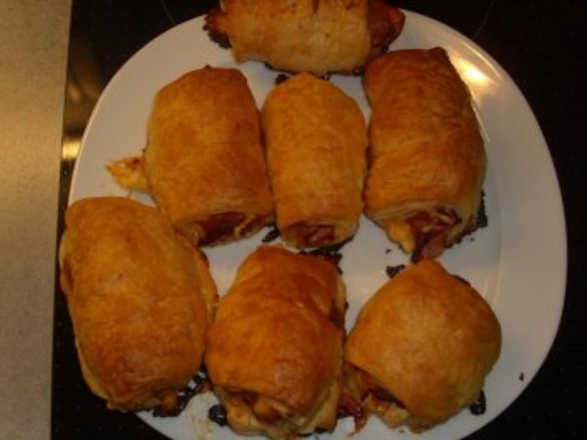 Pikante Kuchen: Blätterteig mit Schinken und Käse - einfach - von ...