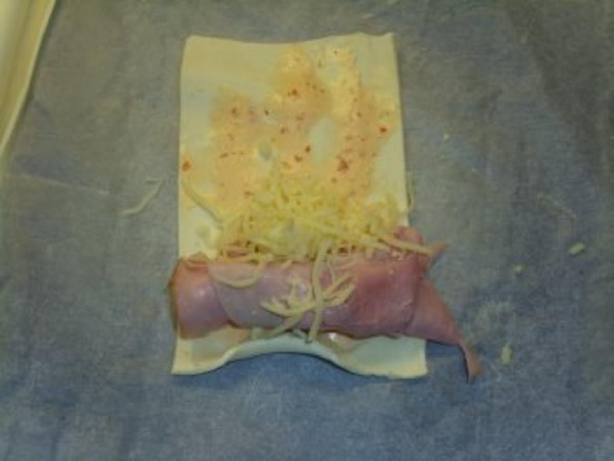 Pikante Kuchen: Blätterteig mit Schinken und Käse - einfach - von ...