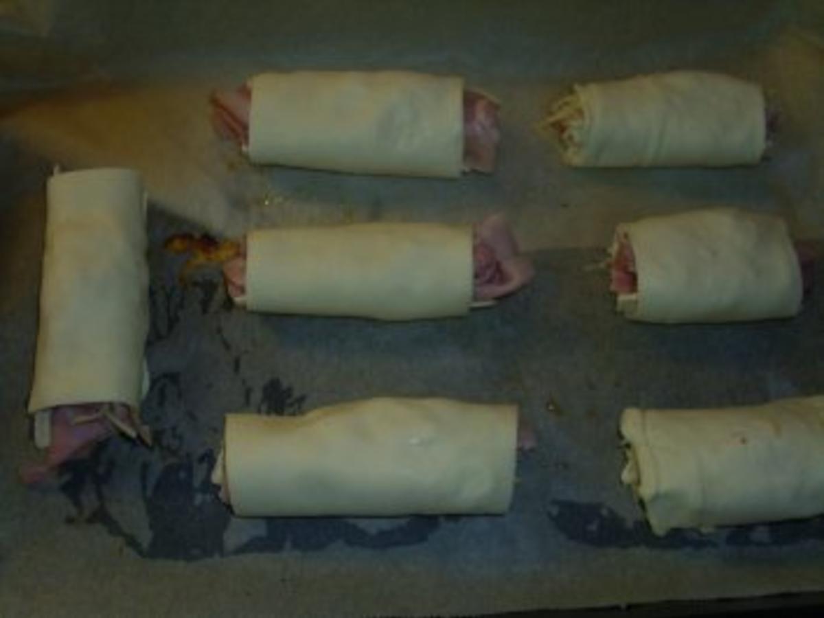 Pikante Kuchen: Blätterteig mit Schinken und Käse - einfach - von ...