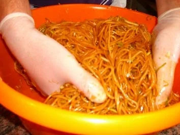 Rezept: Spaghettisalat "Renate" Bild Nr. 7 Spaghettisalat "Renate" - Rezept - Bild Nr. 7