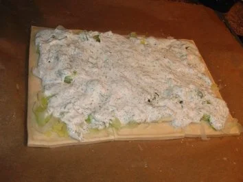 Rezept: Pizza : Die neue Generationspizza mit Lauch, Räucherlachs und Kräuterschmand Bild Nr. 2 Pizza : Die neue Generationspizza mit Lauch, Räucherlachs und Kräuterschmand - Rezept - Bild Nr. 2