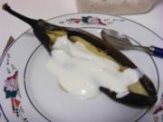 Ofenbanane mit Vanille-Zitronen-Joghurt - Rezept
