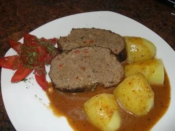 Rezept: Fleisch: HACKBRATEN Bild Nr. 4 Fleisch: HACKBRATEN - Rezept - Bild Nr. 4