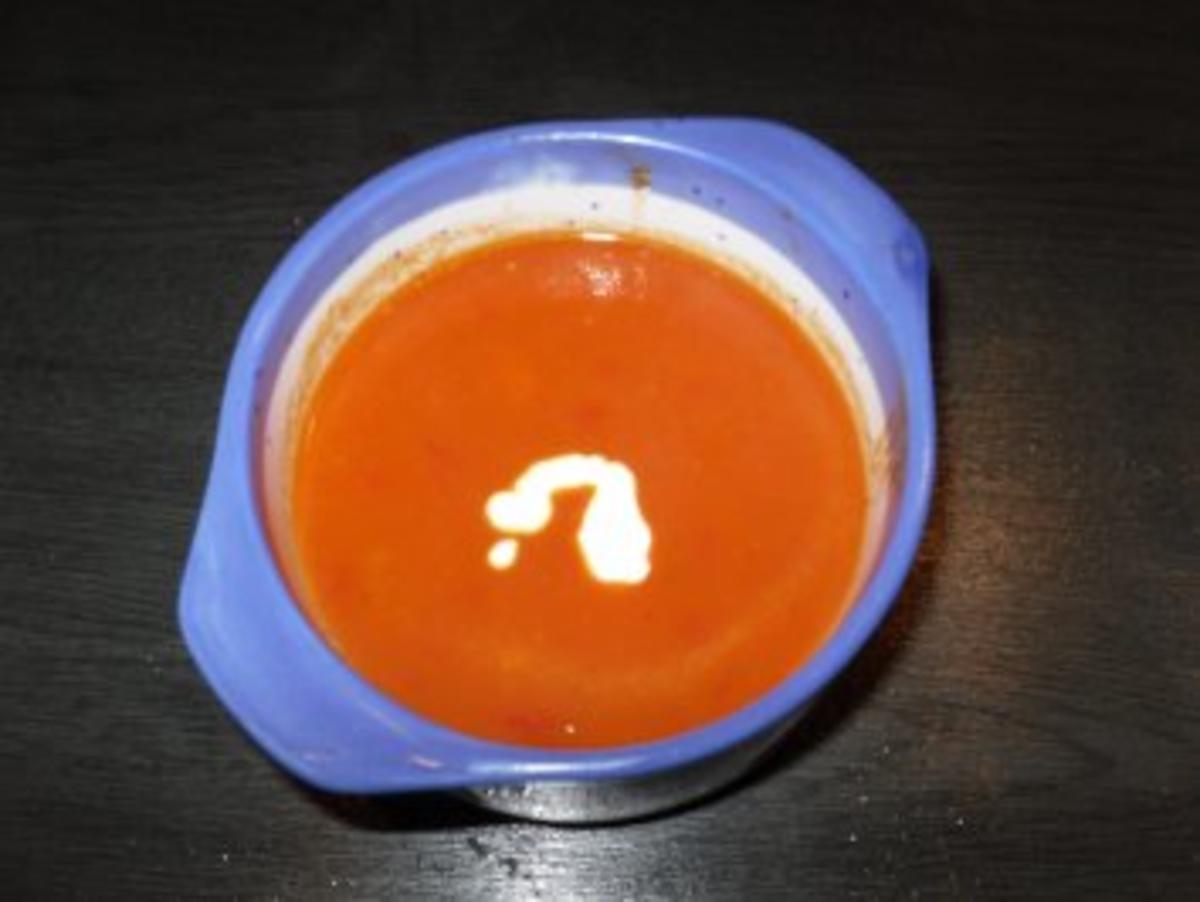 Tomatensuppe mit Kichererbseneinlage - Rezept