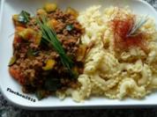 Zucchini-Hackpfanne mit italienischer Pasta - Rezept