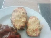 Überbackene Kartoffelhälften - Rezept