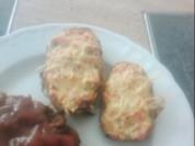Überbackene Kartoffelhälften - Rezept