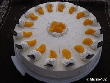 Quarksahnetorte mit Mandarinen - Rezept