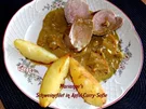 Schweinefilet mit Apfel-Curry-Soße - Rezept