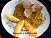Schweinefilet mit Apfel-Curry-Soße - Rezept