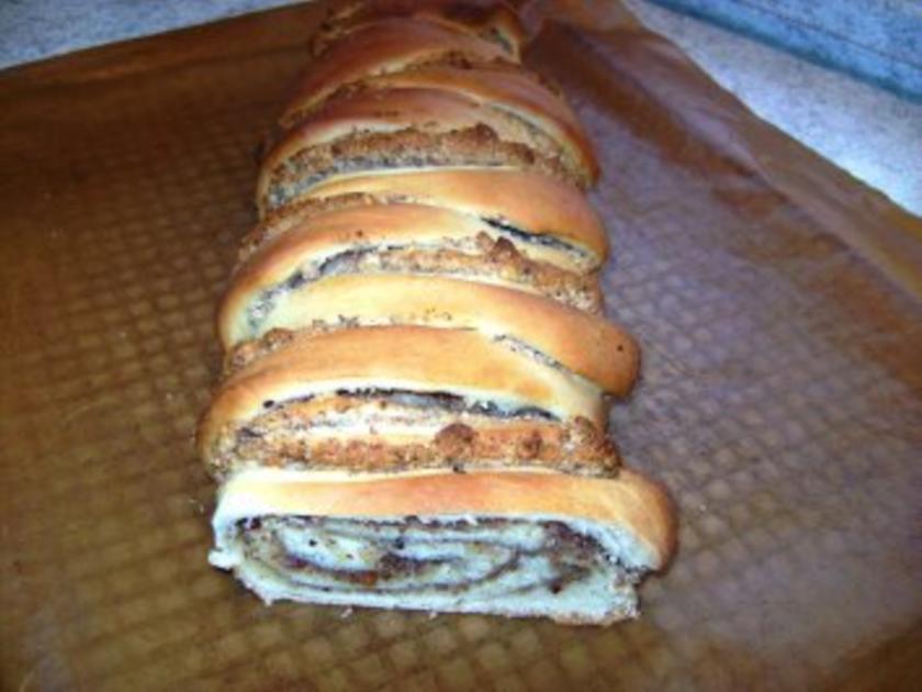 Marzipan Nusszopf - einfach - 346 kcal/100g