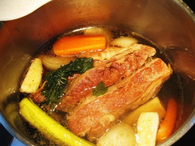 Rinderbrust mit  Meerrettich-Soße  ... - Rezept