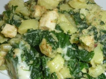 Kartoffelreste "aufgepeppt".... - Rezept