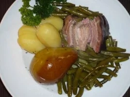 Rezept: Birnen, Bohnen und Speck Birnen, Bohnen und Speck - Rezept