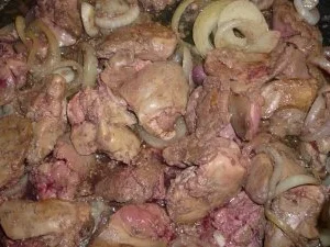 Hähnchenlebern in Rotweinsauce - Rezept - Bild Nr. 11