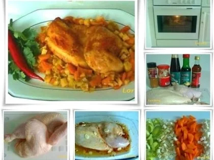 Hähnchen auf Gemüsebett - Rezept - Bild Nr. 11