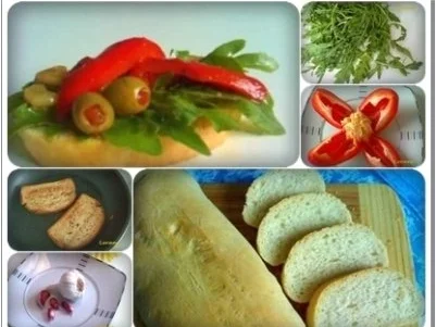 Bruschetta mit Rucola und Paprika - Rezept - Bild Nr. 8