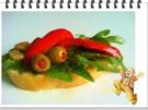 Bruschetta mit Rucola und Paprika - Rezept